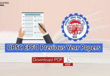 UPSC EPFO Previous Year Question Paper PDF Download epfo previous year question paper download