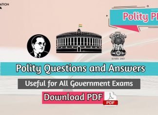 200+ Indian Polity Questions PDF Useful for Government Exams polity questions