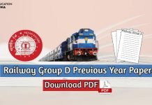 RRB Group D Previous Year Papers in Hindi PDF rrb group d previous year papers