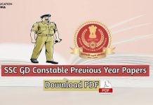 SSC GD Previous Year Papers PDF Download ssc gd previous year papers