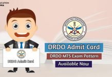 DRDO Admit Card 2020 CEPTAM MTS Exam Hall Ticket drdo admit card