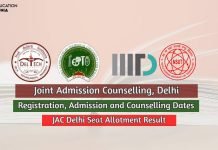 JAC Delhi 2020 Registration, Admission and Counselling Dates jac delhi