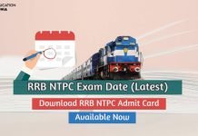 RRB NTPC Exam Date 2025 Download Admit Card rrb ntpc exam date