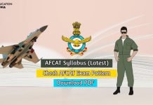 AFCAT Syllabus 2020 AFCAT Exam Pattern and Syllabus PDF afcat syllabus download
