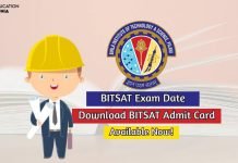 BITSAT Exam Date 2020 Steps To Download BITSAT Admit Card bitsat exam date