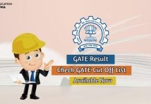 GATE Result 2021 (Released), Check Previous Year Cut Off List here gate result