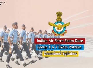 Indian Air Force Exam Date 2020 Group X and Group Y Exam Pattern indian air force exam date