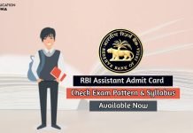 RBI Assistant Admit Card 2020 Check Hall Ticket, Direct Link Available! RBI Assistant Exam