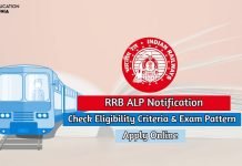 RRB ALP Notification 2020 Check Exam Date, Eligibility Criteria, Apply Online rrb alp notification