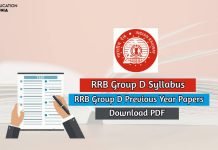 RRB Group D Syllabus 2020 Download PDF Check Exam Pattern RRB Group D Syllabus