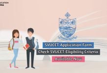 SVUCET 2020 Application Form, Eligibility Criteria, Admit Card svucet application form