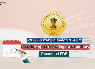 WBPSC Exam Calendar 2020 New Dates for Upcoming Exams wbpsc exam calendar
