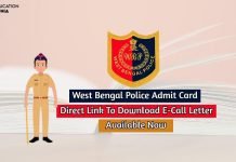 West Bengal Police Admit Card 2020 Download Hall Ticket For Interview west bengal police admit card
