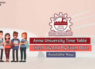 Anna University Time Table 2020 Check UG And PG Exam Date anna university time table