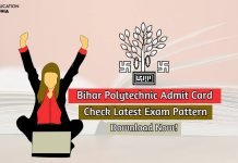 Bihar Polytechnic Admit Card 2020 Direct Link Available Now! bihar polytechnic admit card