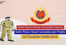 Delhi Police Head Constable Salary 2020 Check Job Profile delhi police head constable salary