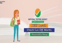 NEET Result 2025 Check Cut Off Marks and NEET Score Card neet result