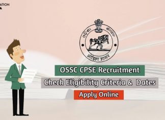 OSSC CPSE Recruitment 2020 Apply For 104 vacancies of SI, Station Officer, and Assistant Jailor ossc cpse recruitment