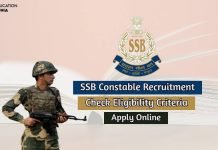 SSB Constable Recruitment 2020 Apply For 1541 Vacancies ssb constable recruitment