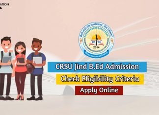 Chaudhary Ranbir Singh University Jind BEd Admission 2020 Check Details Chaudhary Ranbir Singh University Jind BEd Admission