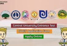 CUCET Application Form 2021 Available, Check now Eligibility Criteria And Exam Details. cucet application form