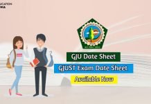 GJU Date Sheet 2020 Available, Check now GJUST Exam Date Sheet Released gju date sheet