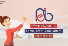MP TET Syllabus 2020 Check Exam Pattern And Download MP TET Syllabus PDF mp tet syllabus