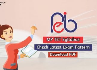 MP TET Syllabus 2020 Check Exam Pattern And Download MP TET Syllabus PDF mp tet syllabus