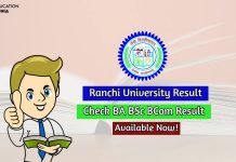 Ranchi University Result 2025 Check BA BSc BCom Result Here ranchi university result