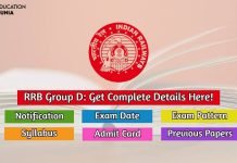RRB Group D 2020 Exam Date, Notification, Exam Pattern, Syllabus, Admit Card rrb group d