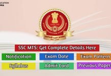 SSC MTS 2020 Notification, Exam Date, Exam Pattern, Syllabus ssc mts