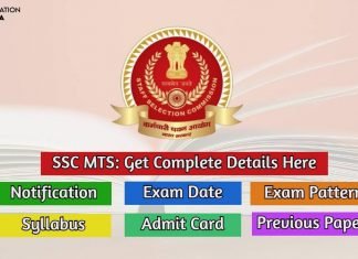 SSC MTS 2020 Notification, Exam Date, Exam Pattern, Syllabus ssc mts