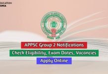 APPSC Group 2 Notifications 2020 Check Eligibility, Exam Dates, Vacancies, Exam Pattern appsc group 2 notification