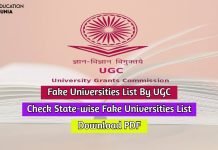 Fake Universities List By UGC Get List Of Fake Universities PDF fake universities list