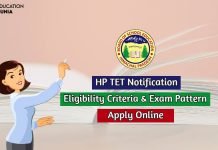 HP TET 2020 Notification Check Eligibility Criteria, Exam Pattern hp tet