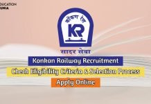 Konkan Railway Recruitment 2020 Application For 58 Vacancies Of Technician/Electrical Posts konkan railway recruitment