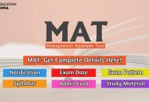 MAT 2020 Notification, Exam Date, Exam Pattern, Syllabus, Admit Card mat