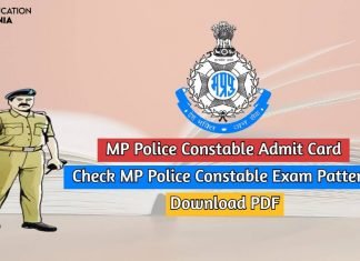 MP Police Constable Admit Card 2020 Download Hall Ticket From Direct Link mp police constable admit card
