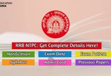 RRB NTPC 2020 Exam Date, Notification, Exam Pattern, Syllabus, Admit Card rrb ntpc