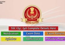SSC CGL 2021 Notification, Exam Date, Exam Pattern, Syllabus ssc cgl