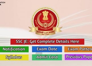 SSC JE 2020 Notification, Exam Date, Exam Pattern, Syllabus, Cut-Off ssc je
