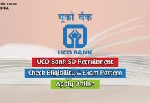 UCO Bank SO Recruitment 2020 Online Application For 91 SO Vacancies uco bank so recruitment