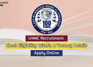 LHMC Recruitment 2020 Apply Online For 179 Vacancies of Senior Residents lhmc recruitment