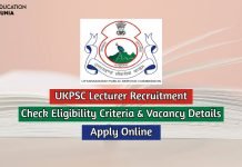 UKPSC Lecturer Recruitment 2020 Last Date Extended For 571 Lecturer Apply @ukpsc.gov.in ukpsc-lecturer-recruitment