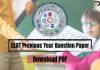 CLAT Previous Year Question Paper With Answer Key Download PDF clat previous year question papers