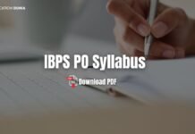 IBPS PO Syllabus 2025 Download PDF IBPS PO Syllabus